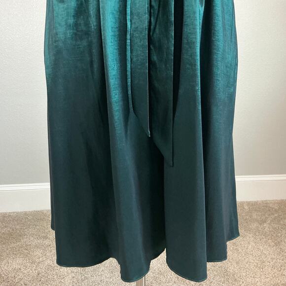 Alex Evenings Velvet A-Line Midi Cocktail Dress Black and Green Size 20W - Picture 9 of 15